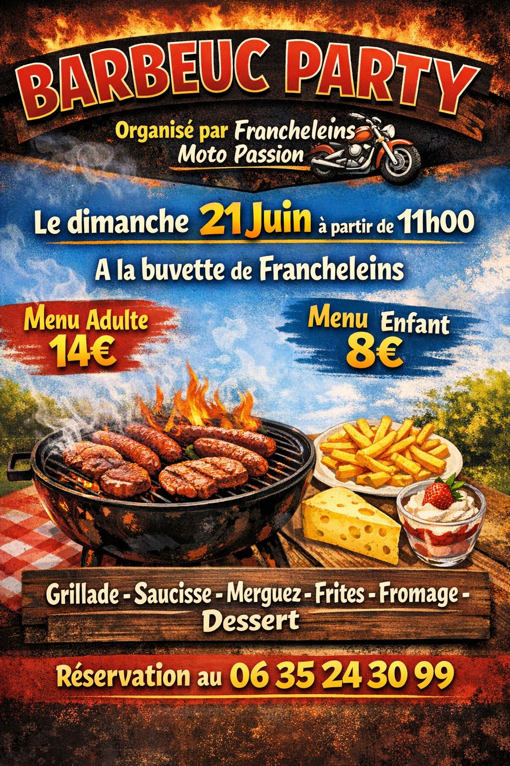 Affiche BARBEUC PARTY