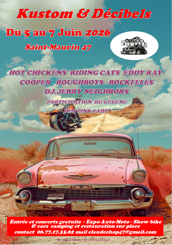 Affiche kustom&décibels Festival
