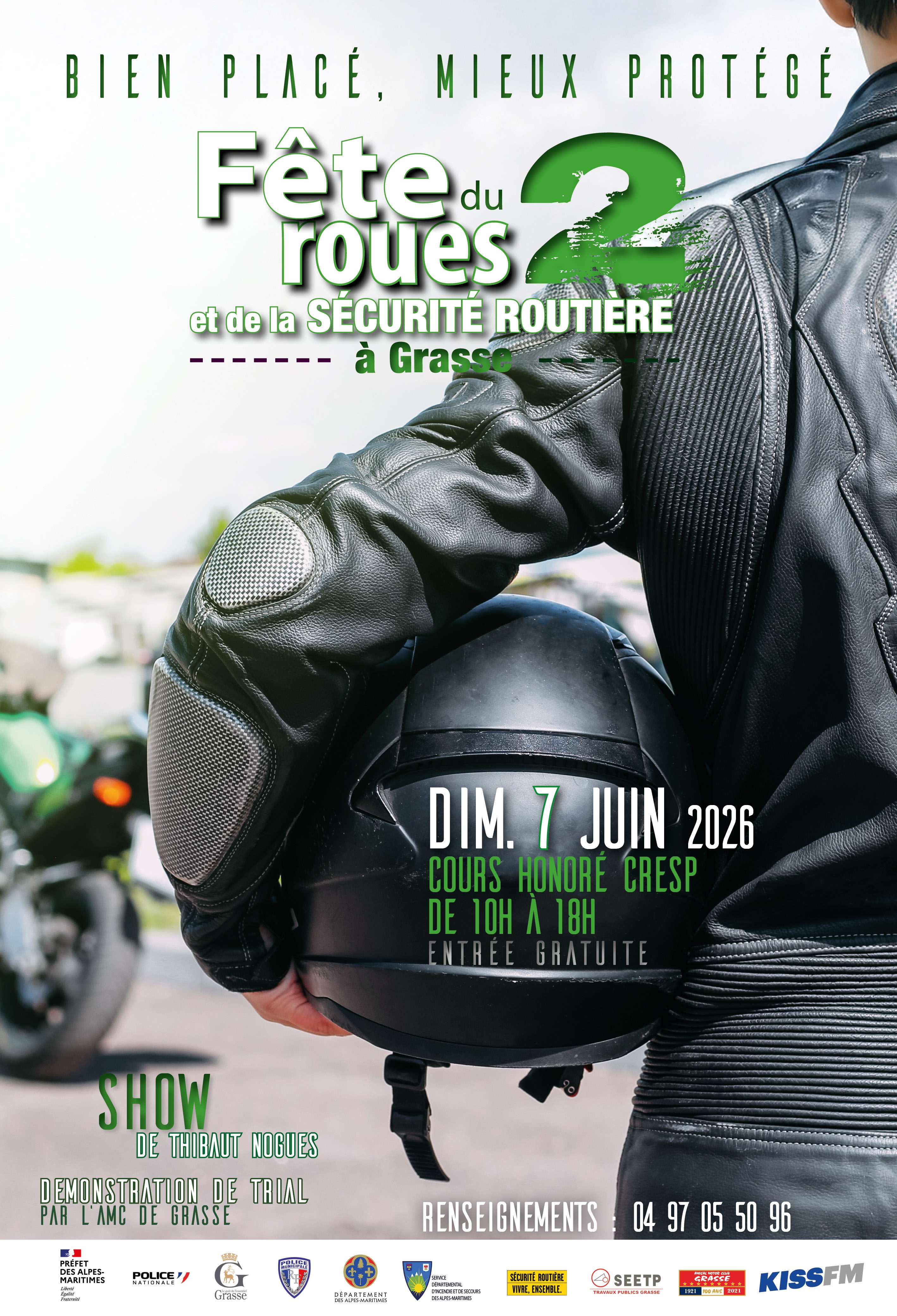Affiche fête du 2 roues et de la sécurité routière