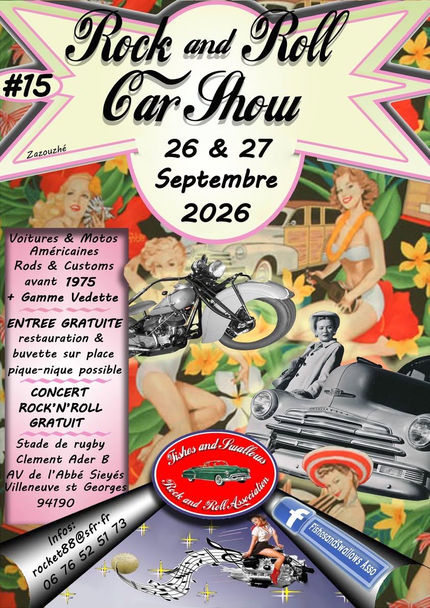 Affiche 15ème Rock and Roll Carshow