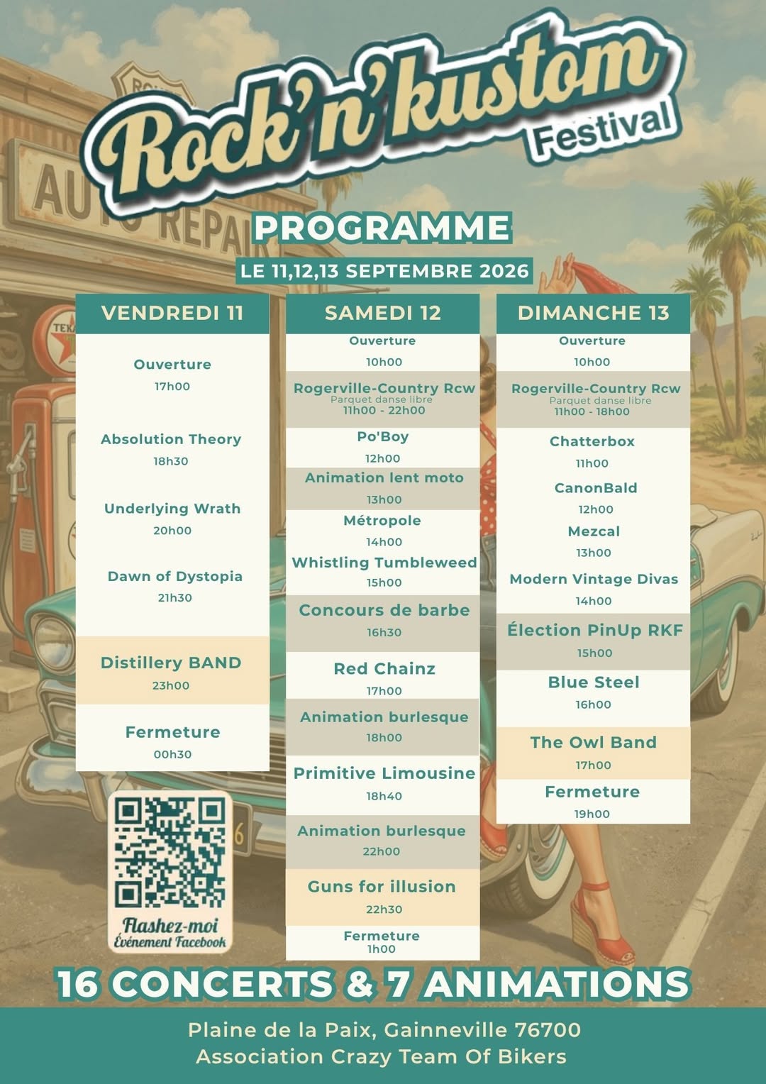 Affiche RKF3 - Rock N Kustom Festival