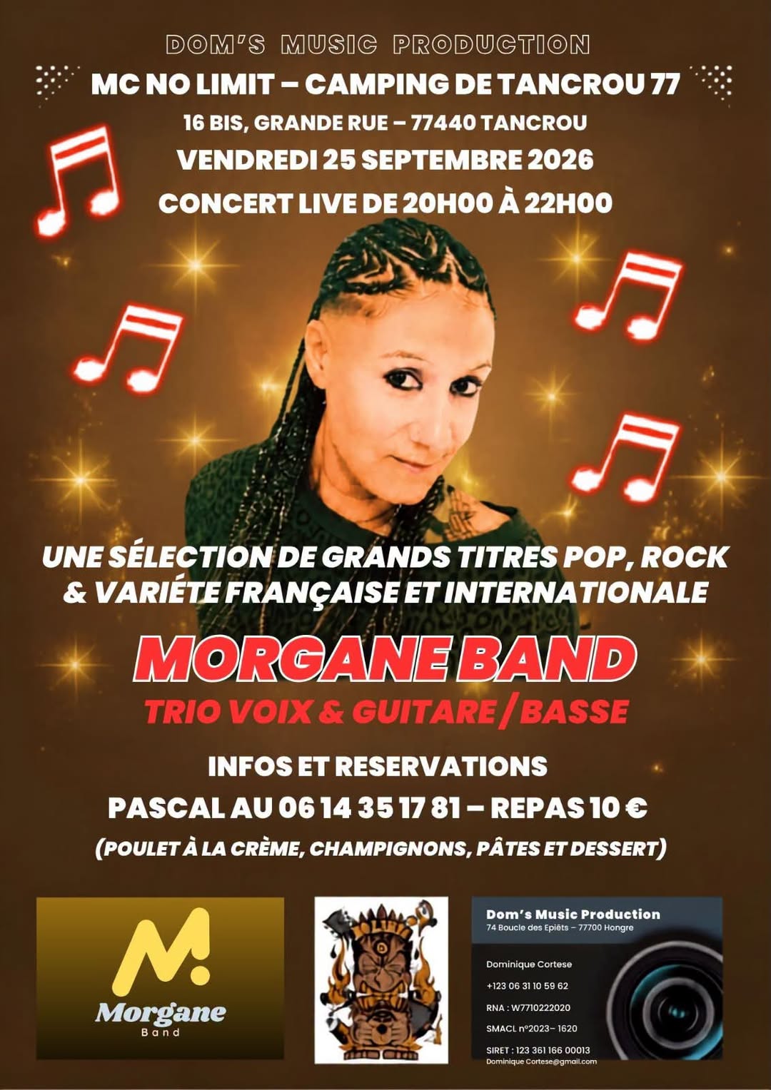 Affiche MORGANE BAND EN CONCERT À TANCROU