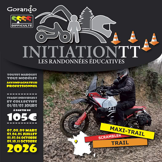 Affiche Stage d'initiation aux randonnées tout terrain par Gorando