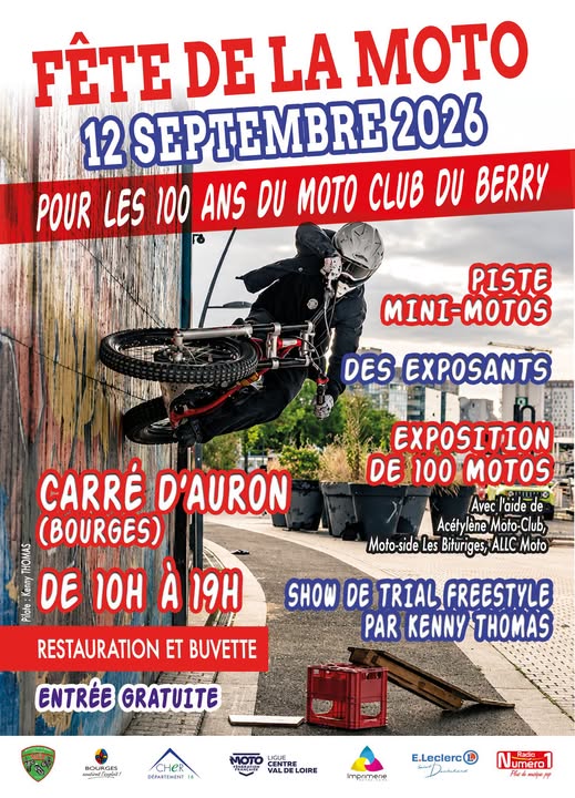 Affiche Le Moto Club du Berry célèbre ses 100 ans