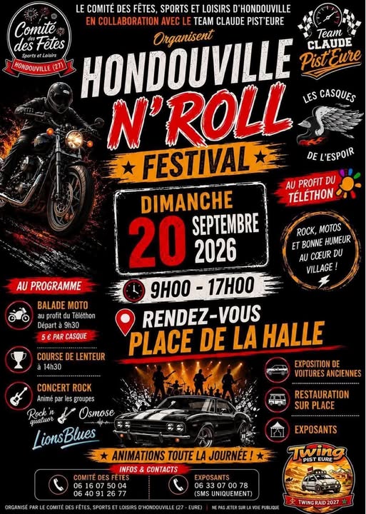 Affiche HONDOUVILLE 'N' ROLL FESTIVAL 2026
