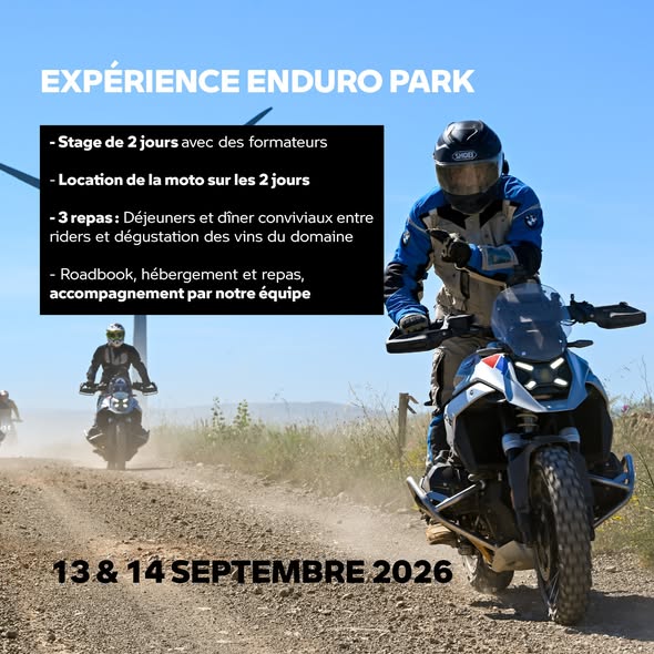 Affiche Expérience Adventure BMW : Enduro Park au Château de Lastours