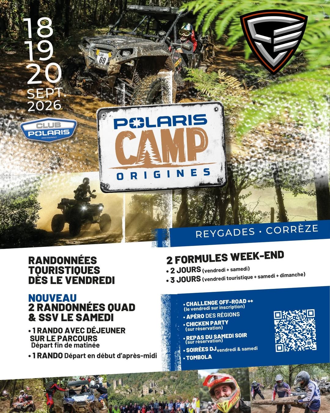 Affiche Polaris Camp 2026 - Randonnées touristiques !