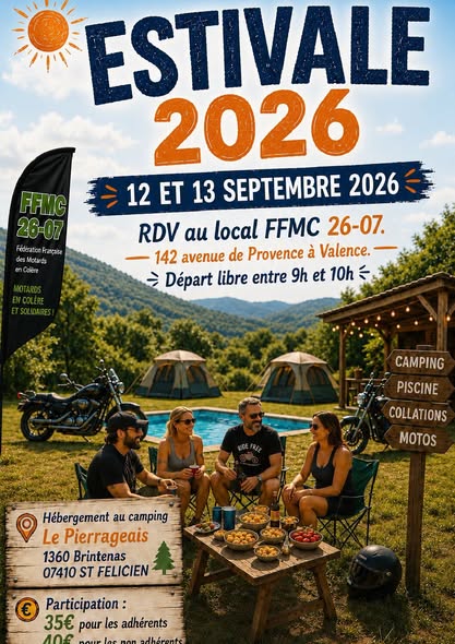 Affiche Estivale 2026 de la FFMC 26-07