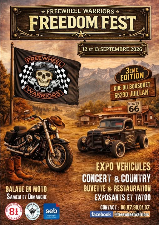 Affiche Freedom Fest à Juilan (65)