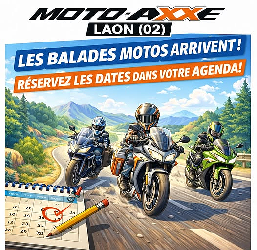 Affiche Balades Moto-Axxe Laon